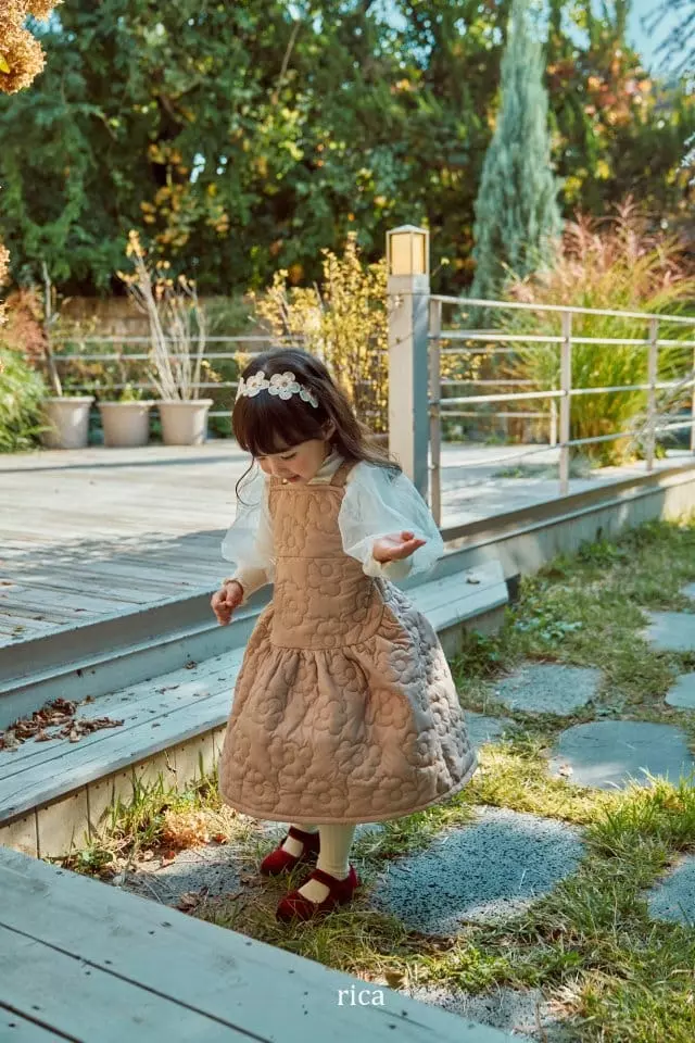 Rica - Korean Children Fashion - #kidzfashiontrend - Blan Paded One-piece - 6