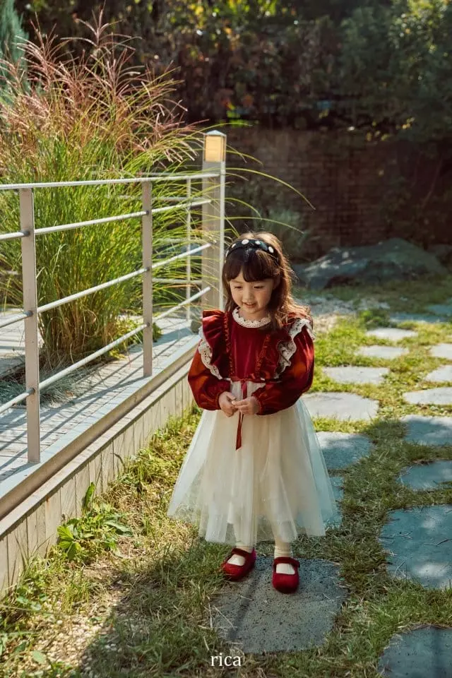 Rica - Korean Children Fashion - #littlefashionista - Eve Velvet One-piece - 7