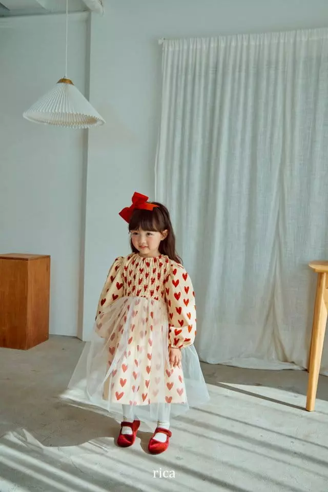 Rica - Korean Children Fashion - #minifashionista - Heart One-piece - 2