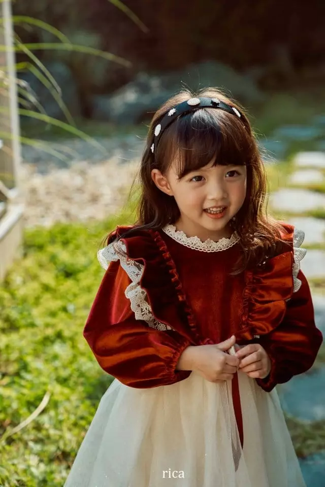 Rica - Korean Children Fashion - #minifashionista - Eve Velvet One-piece - 9