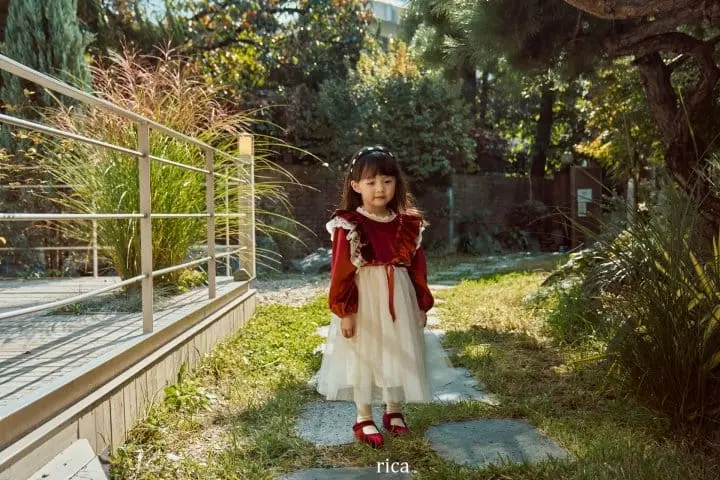 Rica - Korean Children Fashion - #prettylittlegirls - Eve Velvet One-piece - 10
