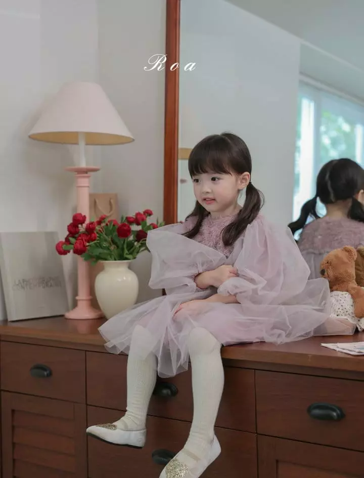Roa - Korean Children Fashion - #Kfashion4kids - Mesh One-piece - 5