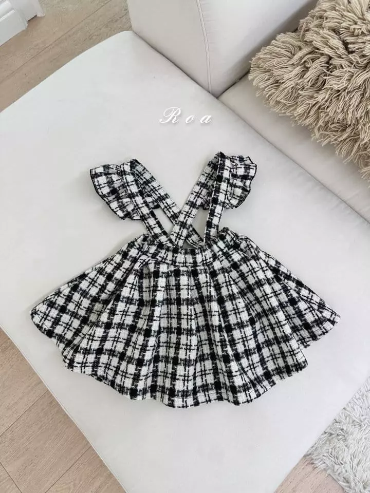 Roa - Korean Children Fashion - #discoveringself - Dungarees Wrinkle Skirt - 4