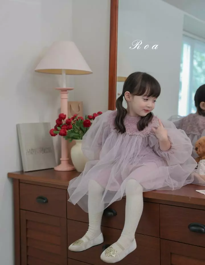 Roa - Korean Children Fashion - #littlefashionista - Mesh One-piece - 6
