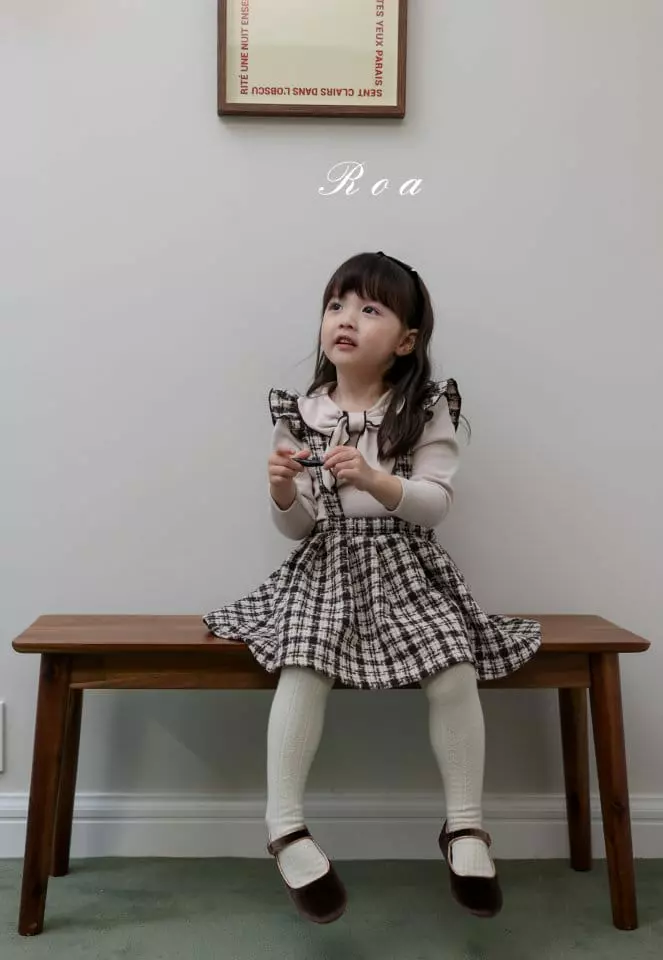 Roa - Korean Children Fashion - #minifashionista - Dungarees Wrinkle Skirt - 11