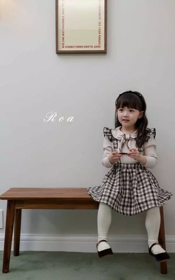 Roa - Korean Children Fashion - #prettylittlegirls - Dungarees Wrinkle Skirt - 12