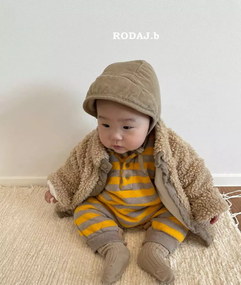 Roda J - Korean Baby Fashion - #babyboutique - Bebe Jec Stripes Bodysuit - 5