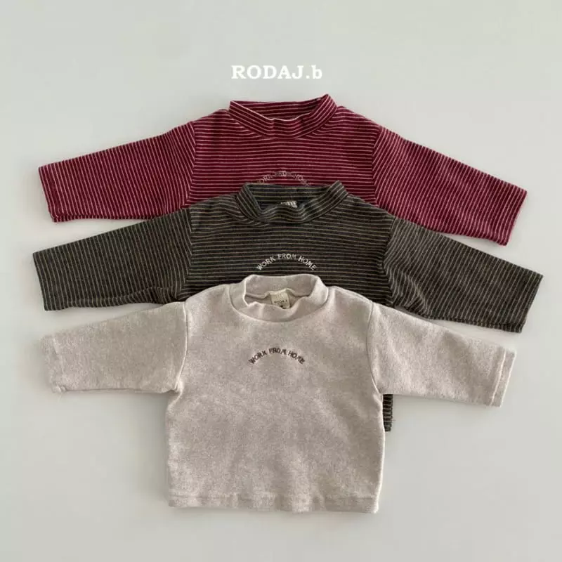 Roda J - Korean Baby Fashion - #babyclothing - Bebe Walk Half Turtleneck Tee