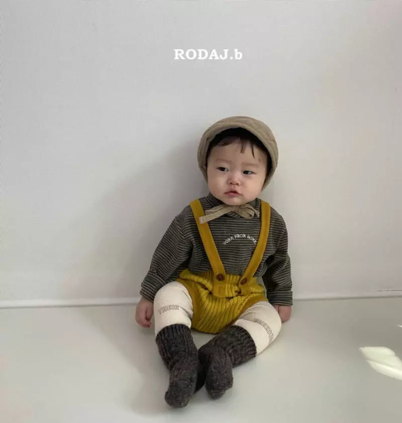 Roda J - Korean Baby Fashion - #babyfever - Bebe Walk Half Turtleneck Tee - 3