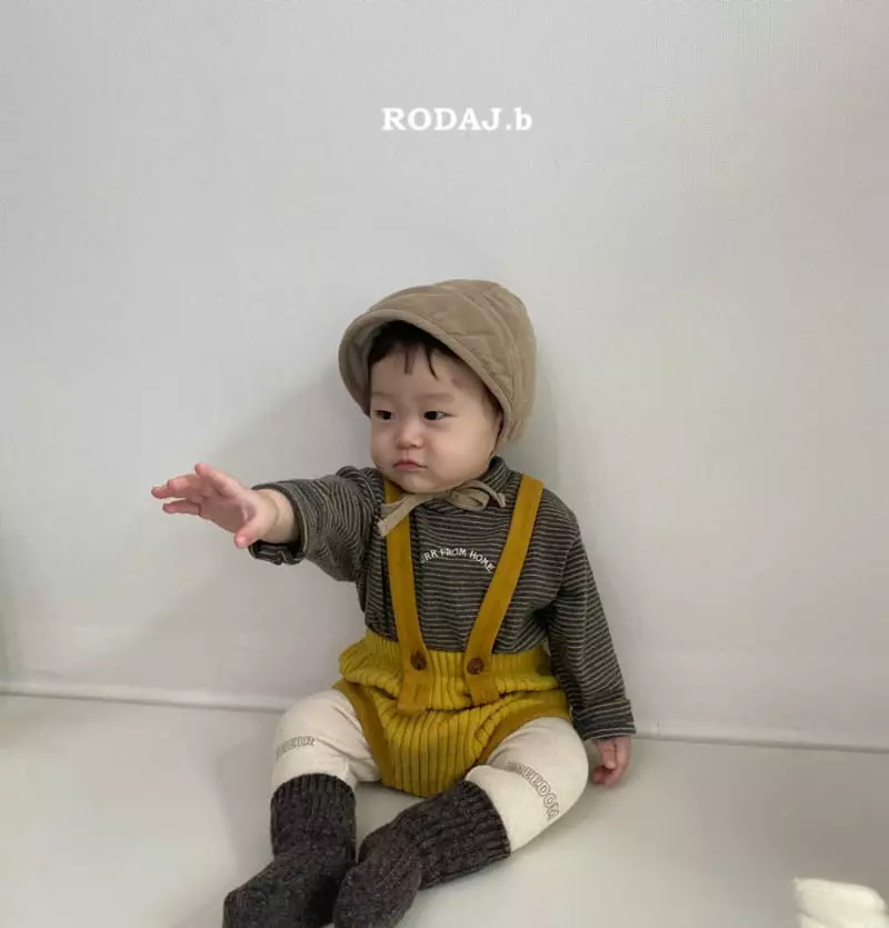 Roda J - Korean Baby Fashion - #babyfever - Bebe Walk Half Turtleneck Tee - 4