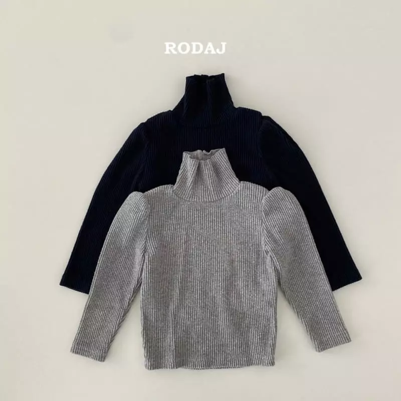 Roda J - Korean Children Fashion - #fashionkids - Salty Rib Turtleneck Tee - 2