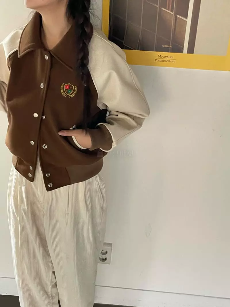 Rooof - Korean Women Fashion - #womensfashion - Roof Stardium Jumper - 4