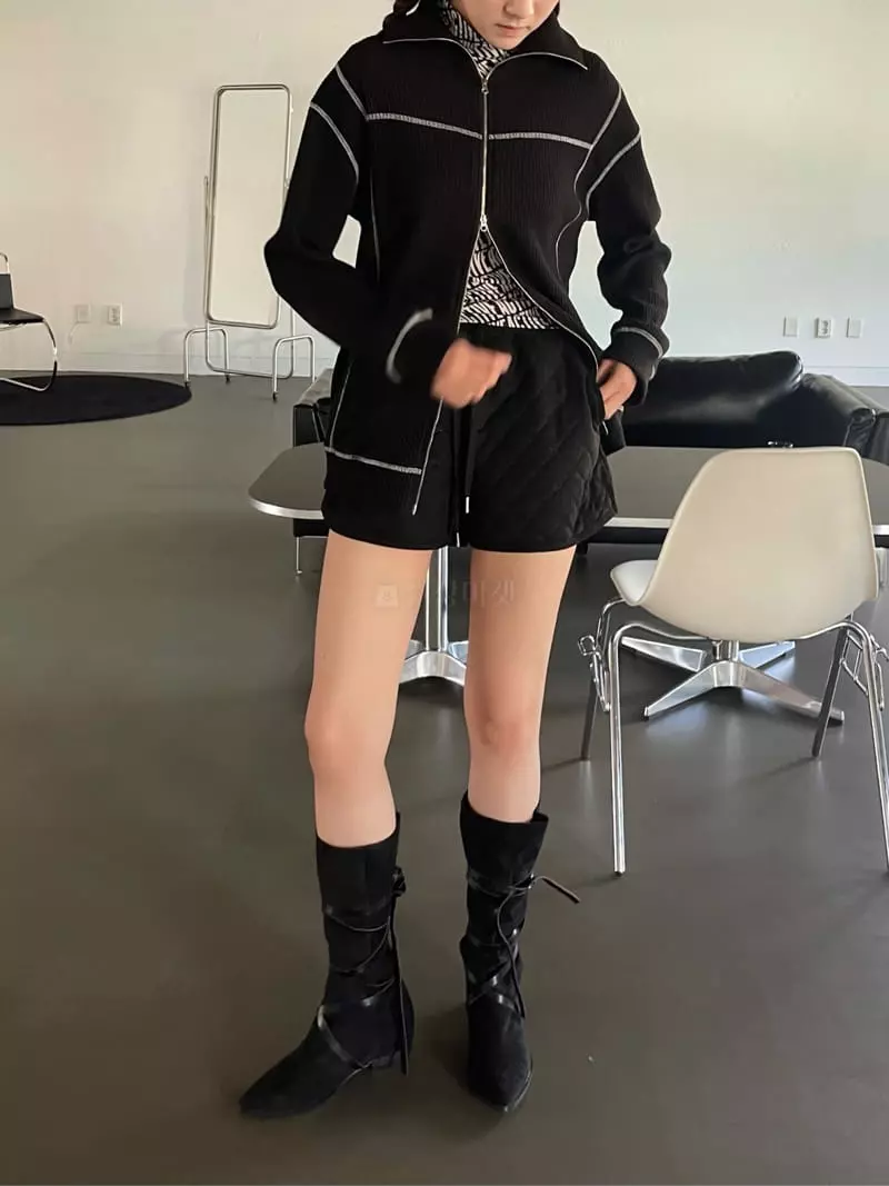 Rooof - Korean Women Fashion - #momslook - Waffle Jacket - 11
