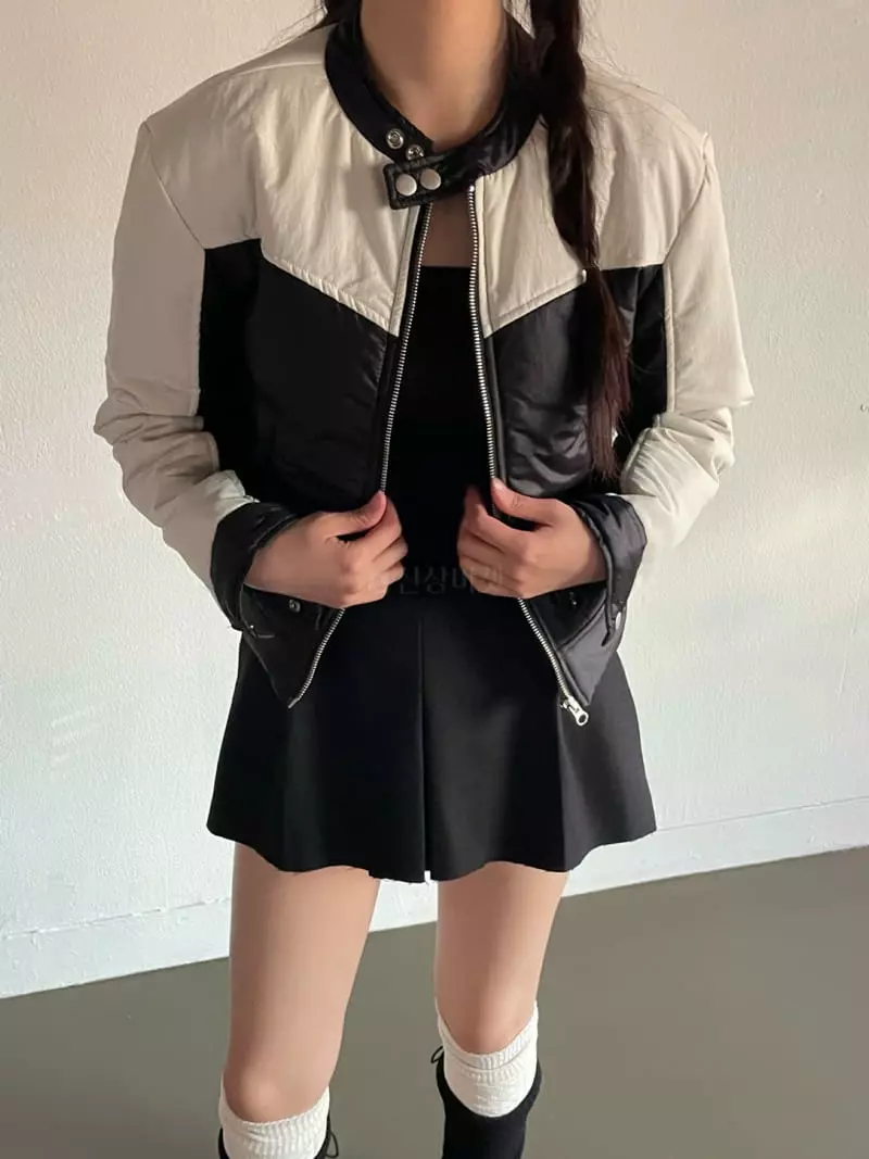 Rooof - Korean Women Fashion - #womensfashion - Moto Jacket - 2