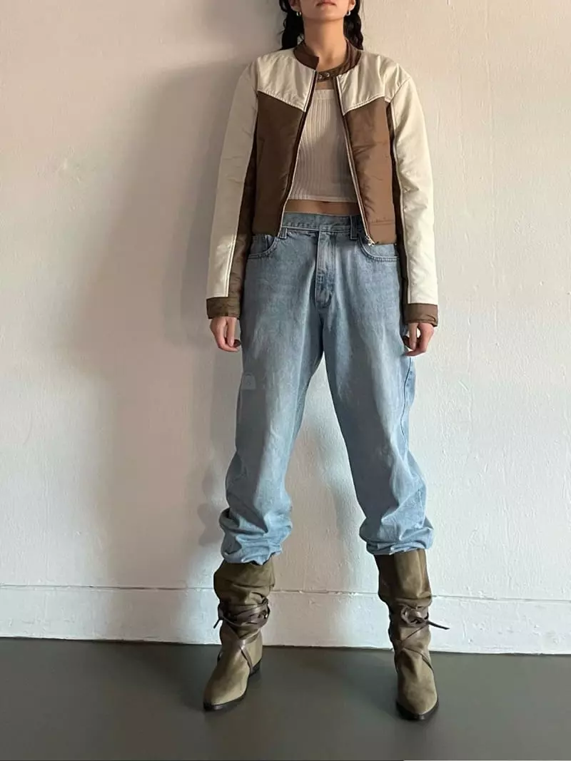 Rooof - Korean Women Fashion - #momslook - Moto Jacket - 4