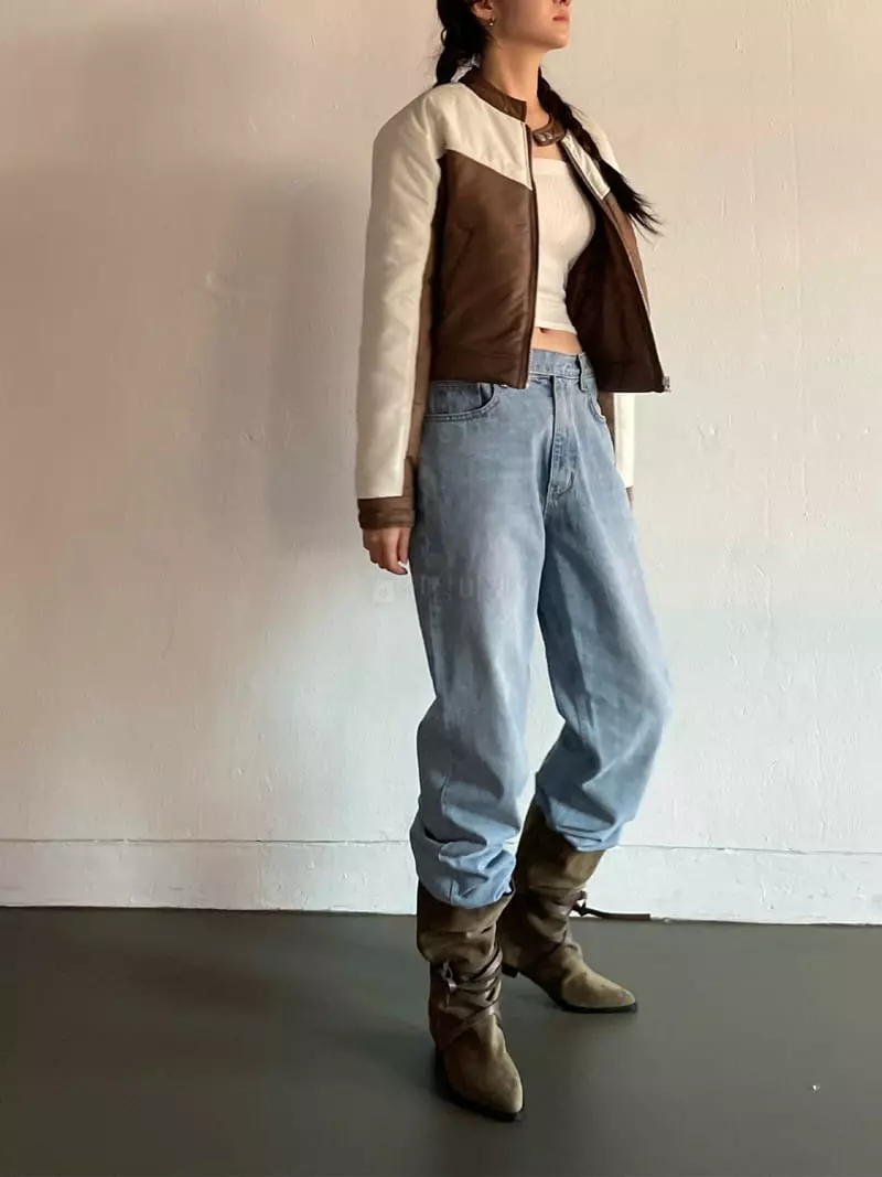 Rooof - Korean Women Fashion - #womensfashion - Moto Jacket - 6