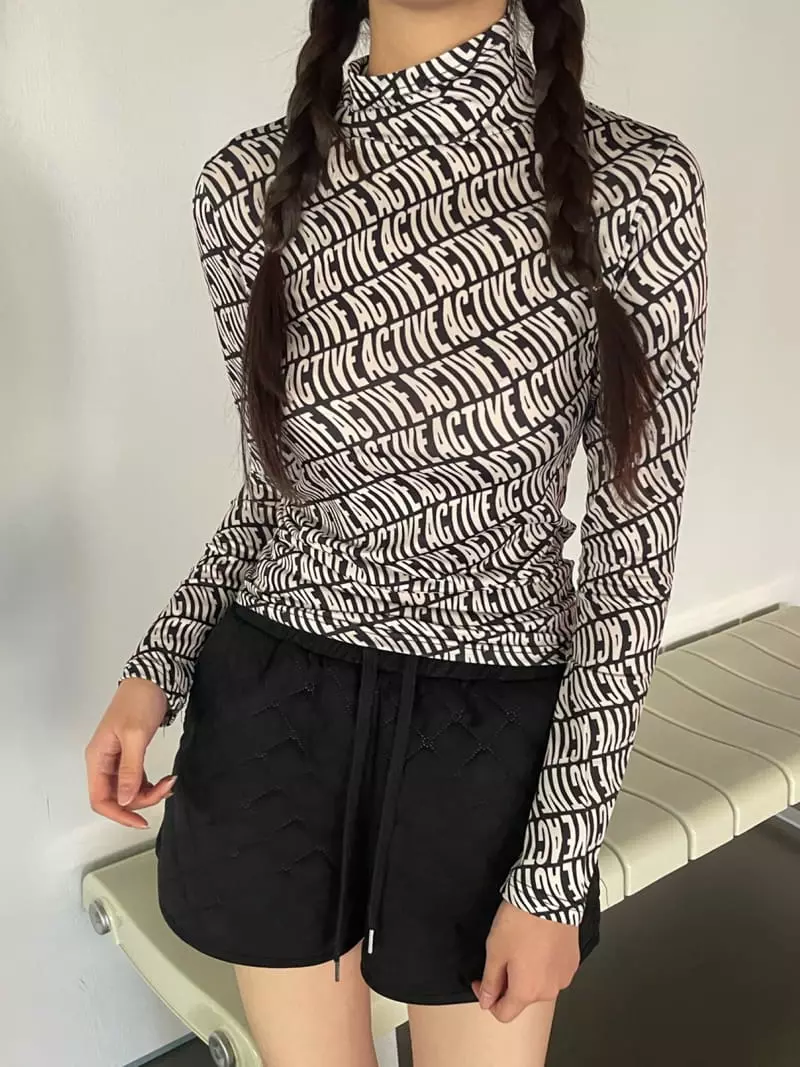 Rooof - Korean Women Fashion - #womensfashion - Cantata Turtleneck Tee - 5
