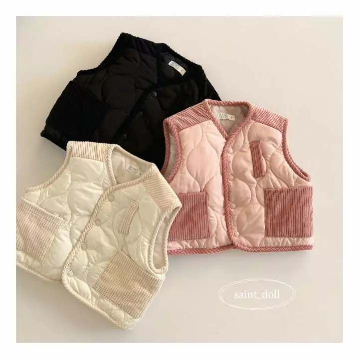 Saint Doll - Korean Children Fashion - #Kfashion4kids - Pot Padding Vest with Mom