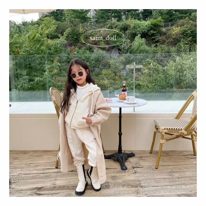 Saint Doll - Korean Children Fashion - #Kfashion4kids - Fleece Hoody zip-up with Mom - 5