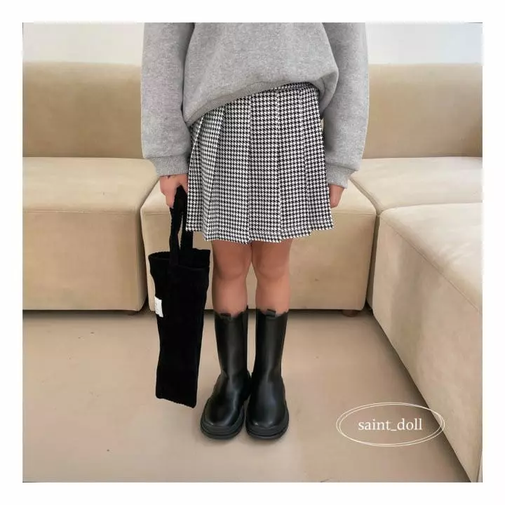 Saint Doll - Korean Children Fashion - #childofig - Hound Wrinkle Skirt - 6