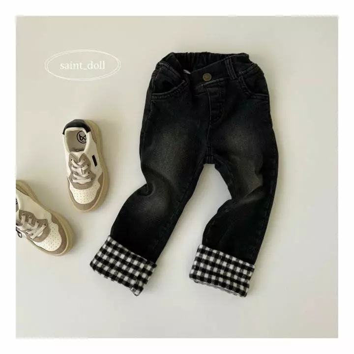 Saint Doll - Korean Children Fashion - #childofig - Check Jeans