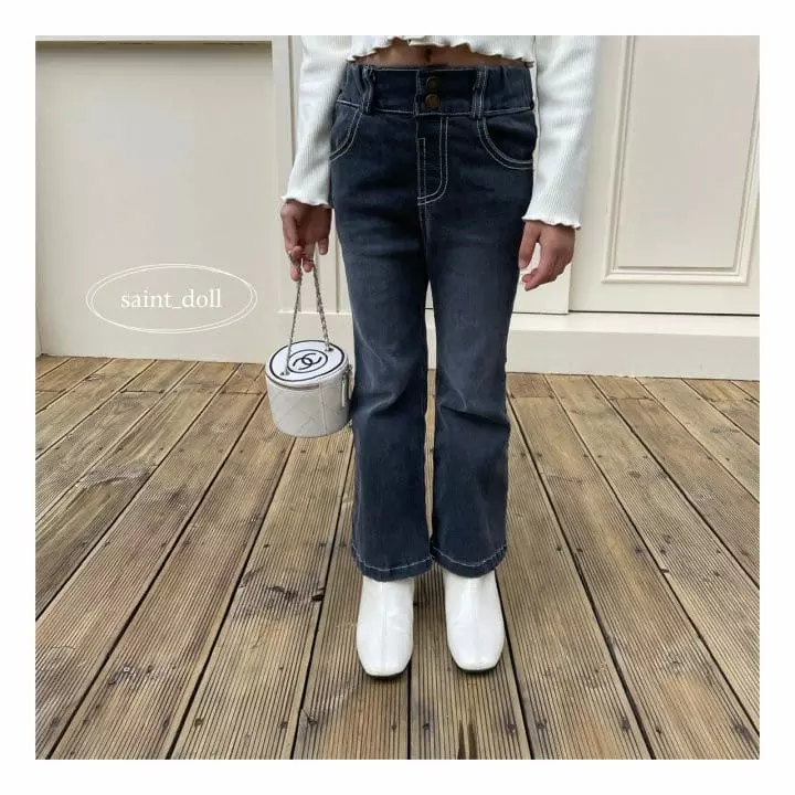 Saint Doll - Korean Children Fashion - #childofig - Bootscut Jeans - 9
