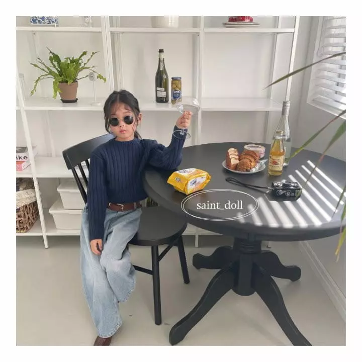 Saint Doll - Korean Children Fashion - #childofig - Rib Crop Knit Tee - 9