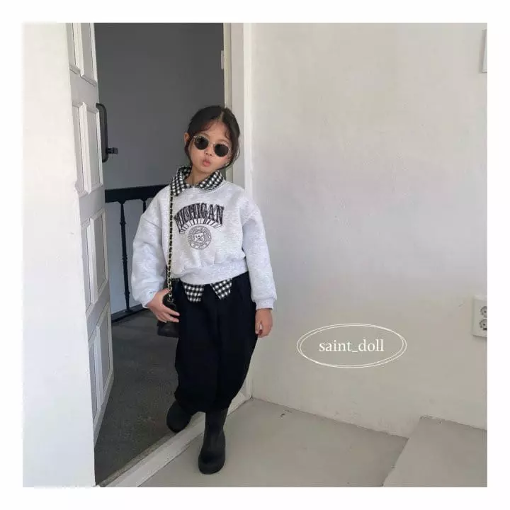 Saint Doll - Korean Children Fashion - #childrensboutique - Michigan Sweatshirt with Mom - 7
