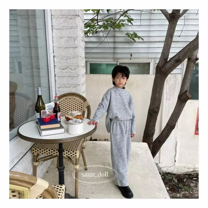 Saint Doll - Korean Children Fashion - #childrensboutique - Knit Boxy Tee with Mom - 11