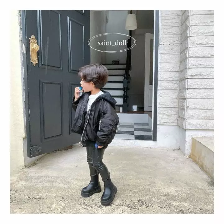 Saint Doll - Korean Children Fashion - #designkidswear - Leather Leggings - 3