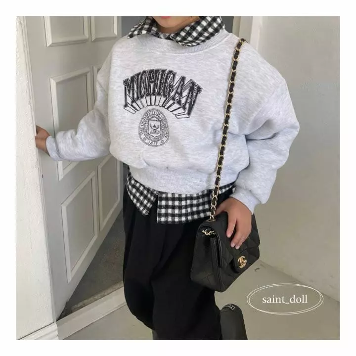 Saint Doll - Korean Children Fashion - #discoveringself - Michigan Sweatshirt with Mom - 9