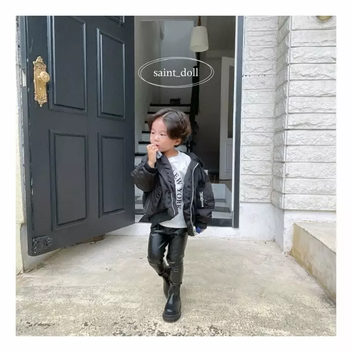 Saint Doll - Korean Children Fashion - #designkidswear - Leather Leggings - 4