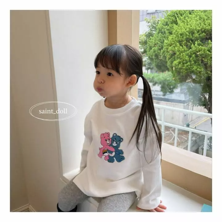 Saint Doll - Korean Children Fashion - #discoveringself - Bear Embrodiery Tee - 3