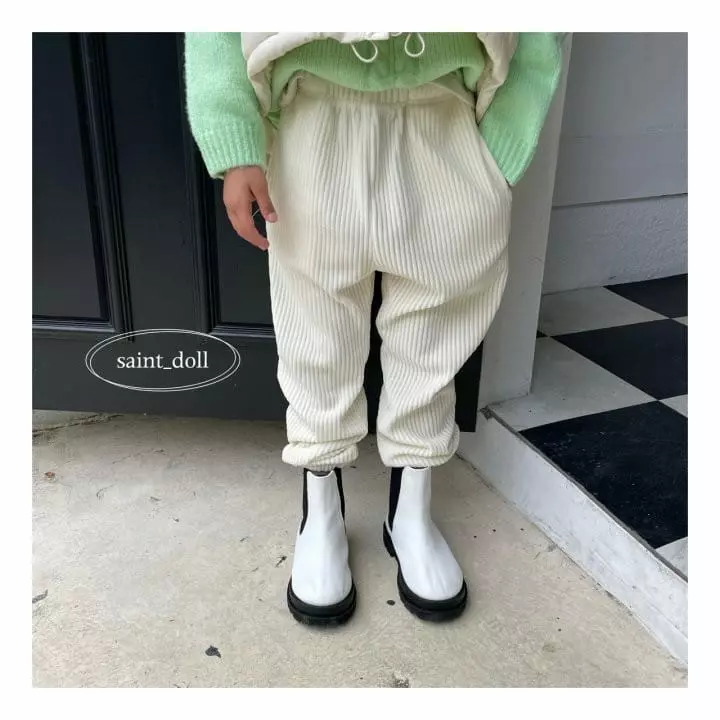 Saint Doll - Korean Children Fashion - #fashionkids - Veloure Pants with Mom - 2