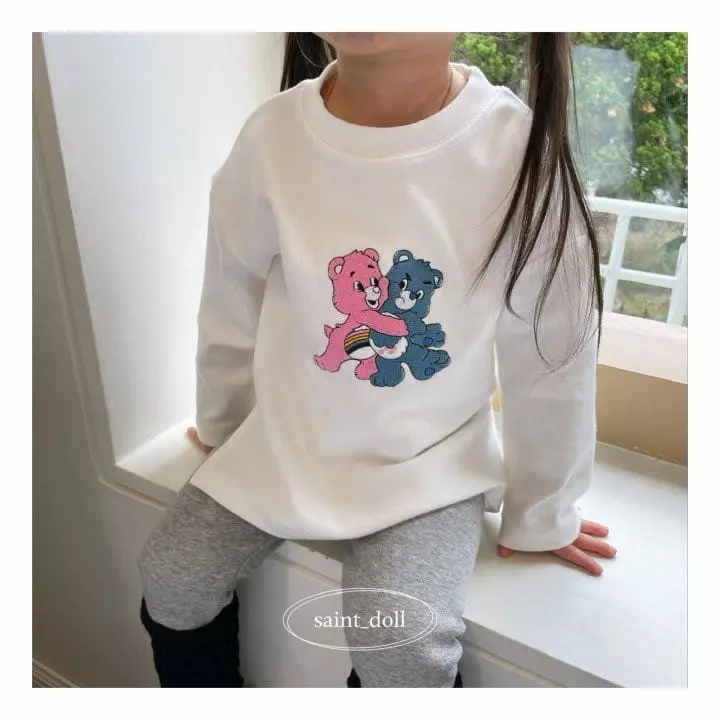 Saint Doll - Korean Children Fashion - #discoveringself - Bear Embrodiery Tee - 4