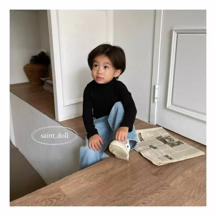 Saint Doll - Korean Children Fashion - #kidsshorts - Toktok Turtleneck Tee - 9