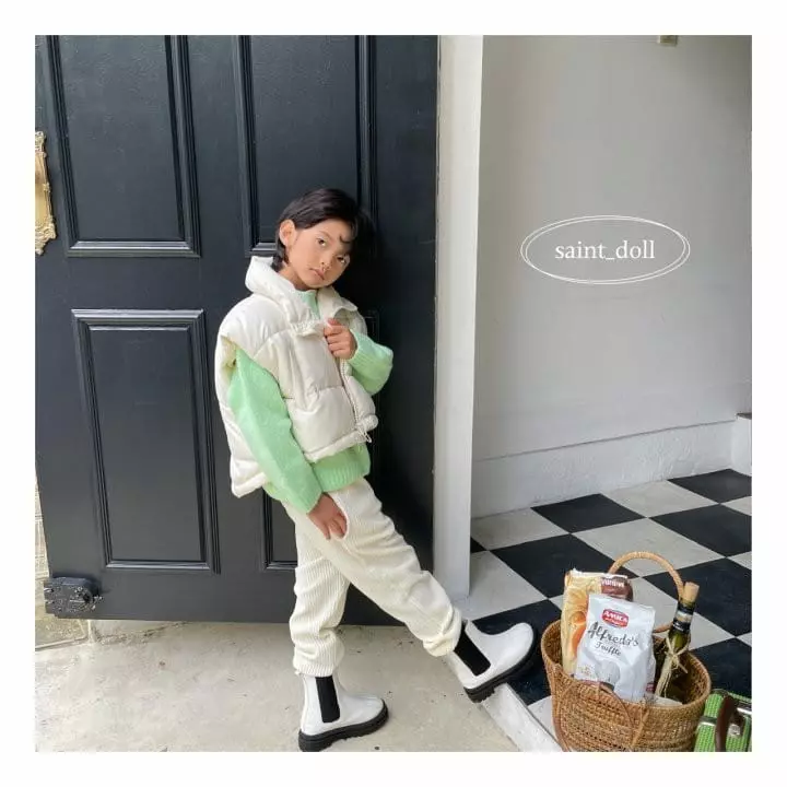 Saint Doll - Korean Children Fashion - #kidsshorts - Veloure Pants with Mom - 3