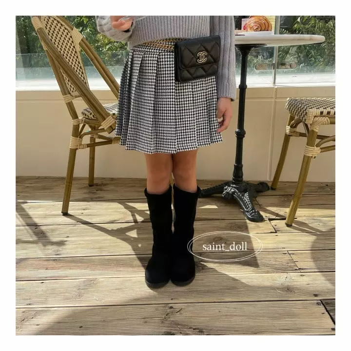 Saint Doll - Korean Children Fashion - #kidsshorts - Hound Wrinkle Skirt - 11