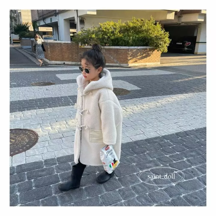 Saint Doll - Korean Children Fashion - #fashionkids - Dduckboki Fleece Coat - 4