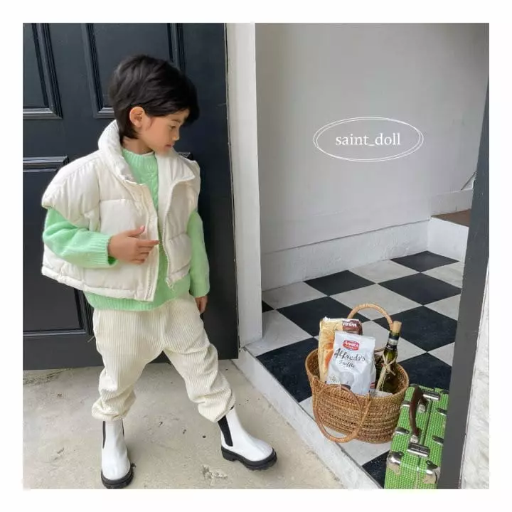 Saint Doll - Korean Children Fashion - #kidsshorts - Veloure Pants with Mom - 4