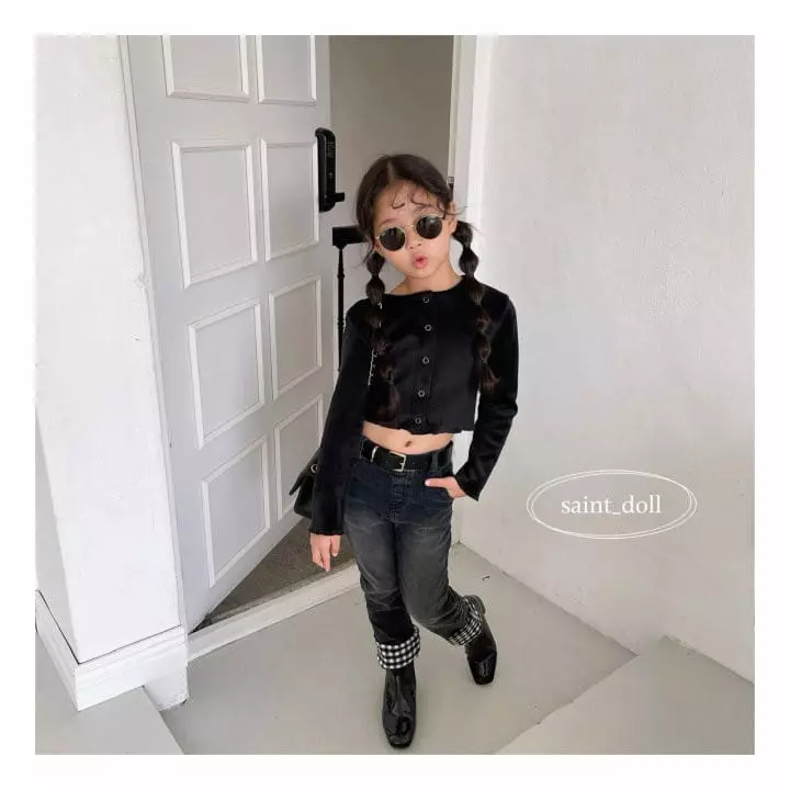 Saint Doll - Korean Children Fashion - #kidsstore - Check Jeans - 8