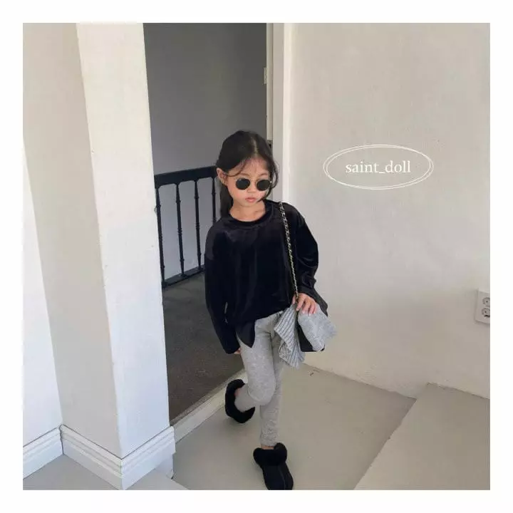Saint Doll - Korean Children Fashion - #kidzfashiontrend - Veloure Loose Tee - 10