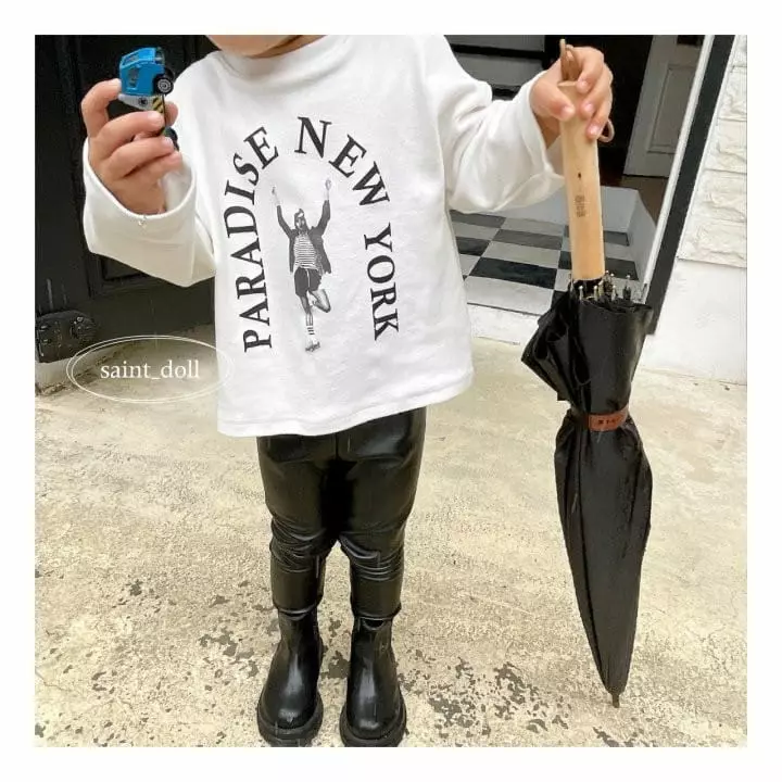Saint Doll - Korean Children Fashion - #kidzfashiontrend - Leather Leggings - 8