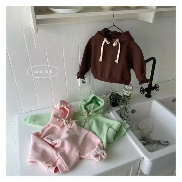 Saint Doll - Korean Children Fashion - #kidzfashiontrend - Color Hoody Sweatshirt