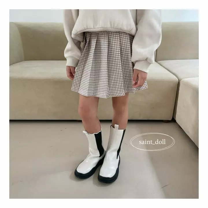 Saint Doll - Korean Children Fashion - #magicofchildhood - Hound Wrinkle Skirt - 2