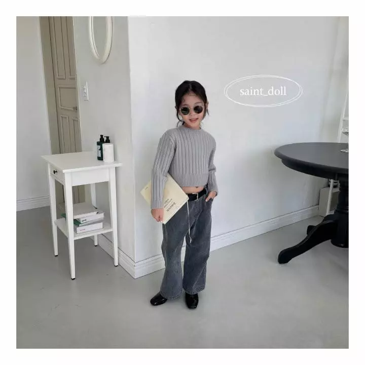 Saint Doll - Korean Children Fashion - #magicofchildhood - Rib Crop Knit Tee - 5