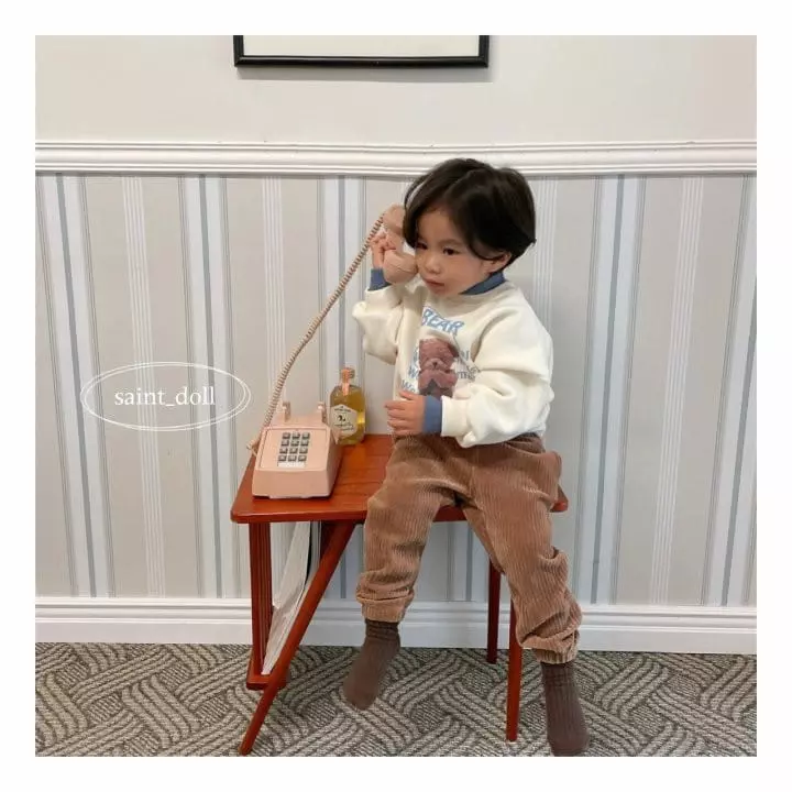 Saint Doll - Korean Children Fashion - #minifashionista - Veloure Pants with Mom - 9