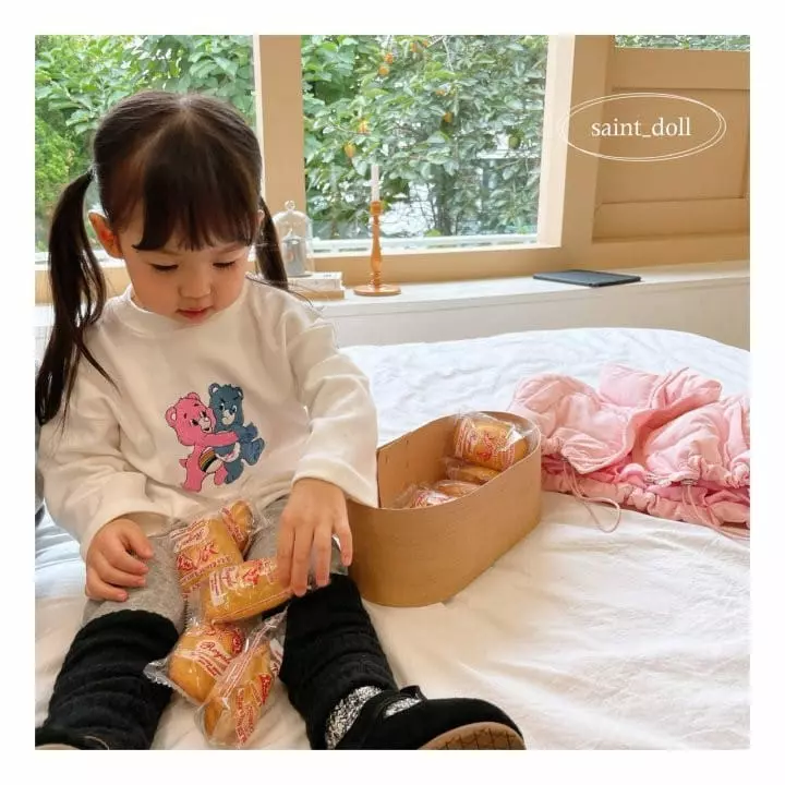 Saint Doll - Korean Children Fashion - #minifashionista - Bear Embrodiery Tee - 11