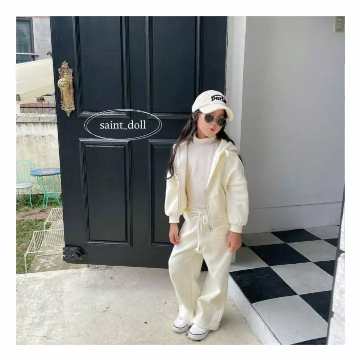 Saint Doll - Korean Children Fashion - #minifashionista - Fleece Roll Up Pants with Mom - 7