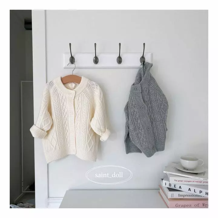 Saint Doll - Korean Children Fashion - #minifashionista - Boxy Cardigan with Mom
